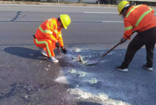 沙河口公路下沉注浆加固